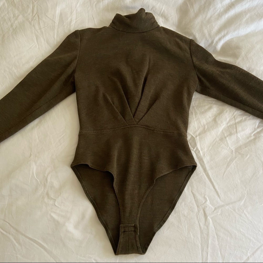 Vintage Ungaro Olive Green Knitted Bodysuit